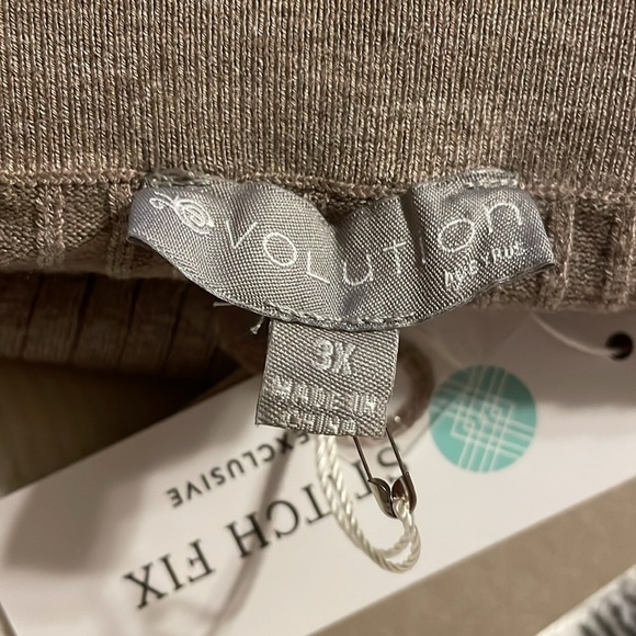 NWT Stitch Fix Evolution Buckskin Heather Thick Long Sleeve Top Sz 3X Soft Cozy - Picture 4 of 10